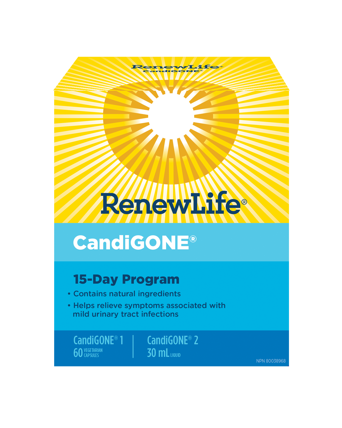 Renew Life Candigone Kit 15 Day Program