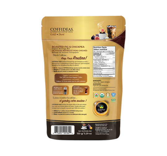 Ecoideas Coffideas Gold Roasted Fig & Chickpea Coffee Alternative 150g