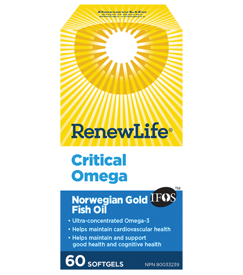 Renew Life Critical Omega 60 Capsules (Discontinued)
