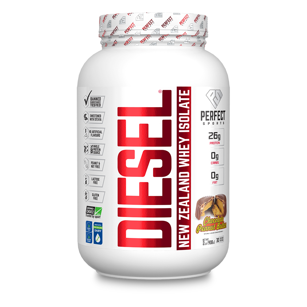 Perfect Sports Diesel Whey Protein Isolate Chocolate Peanut Butter 2lb 908g