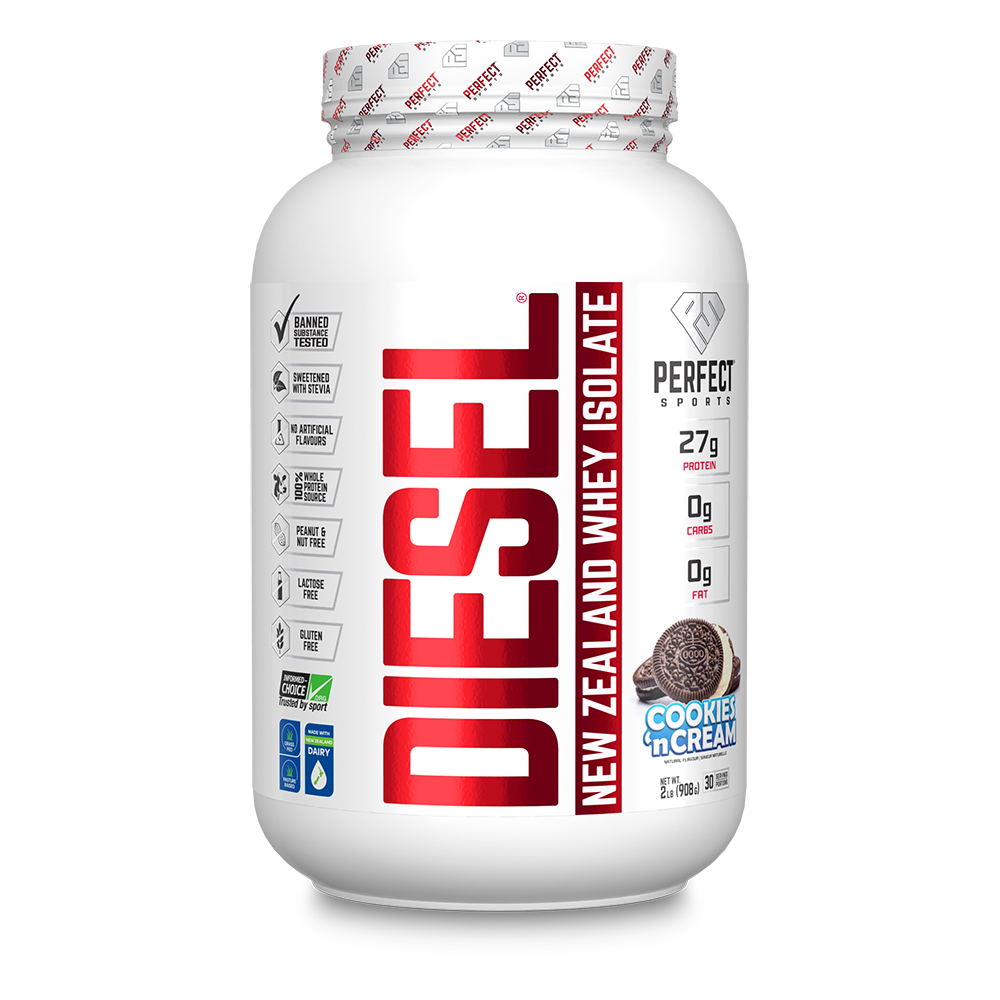 Perfect Sports Diesel Whey Protein Isolate Cookies & Cream 2lb, 908g