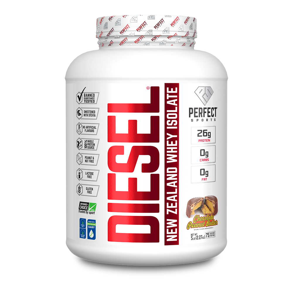 Perfect Sports Diesel Whey Protein Isolate Chocolate Peanut Butter 5lb, 2.27kg