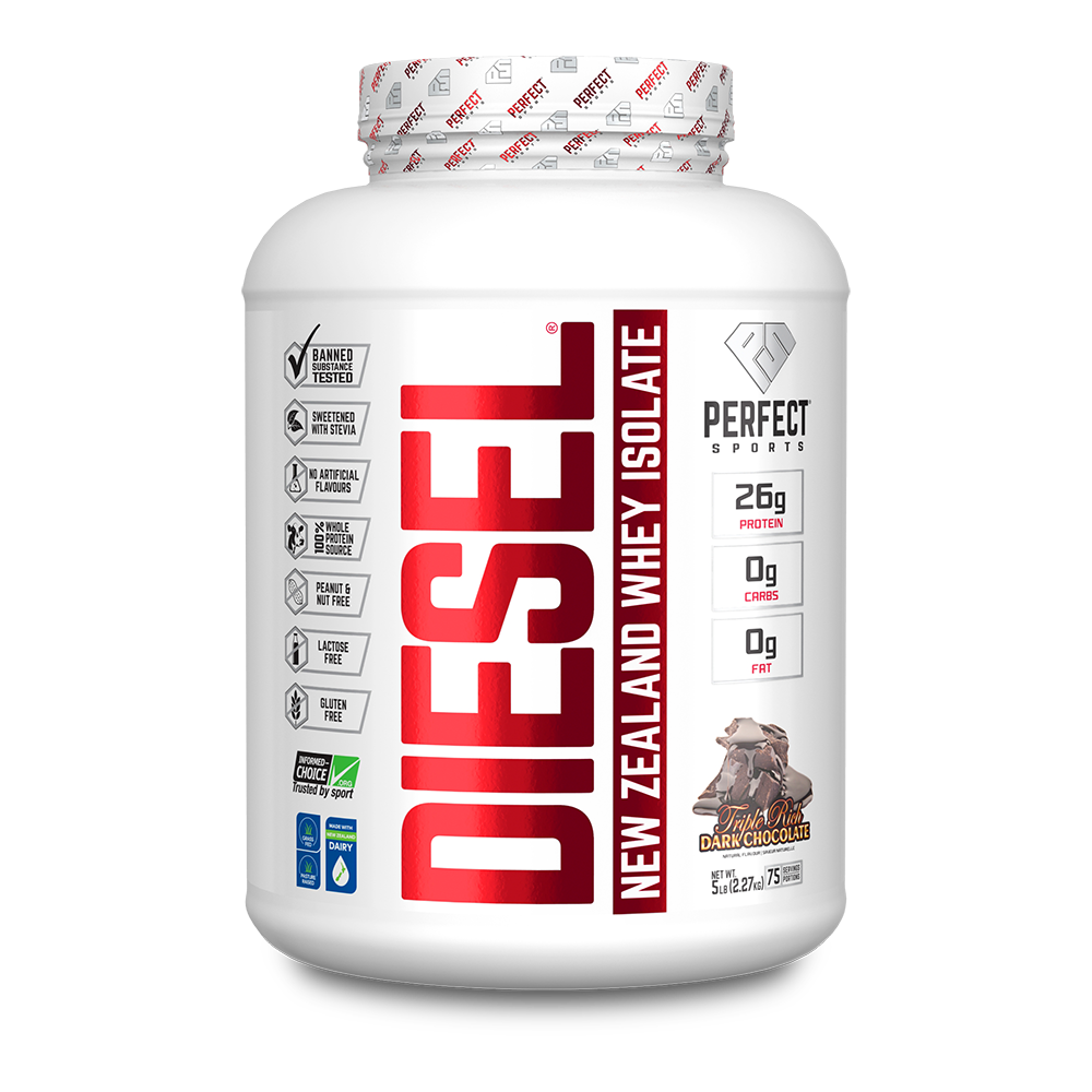 Perfect Sports Diesel Whey Protein Isolate Triple Rich Dark Chocolate 5lb, 2.27kg