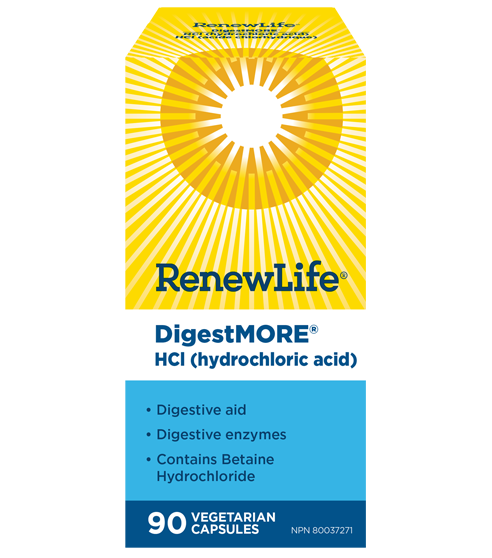 Renew Life Digestmore HCL 90 Capsules