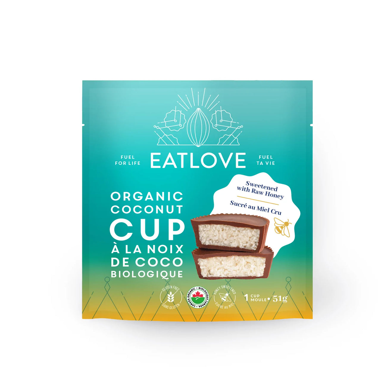 EatLove Organic Coconut Cup 51g