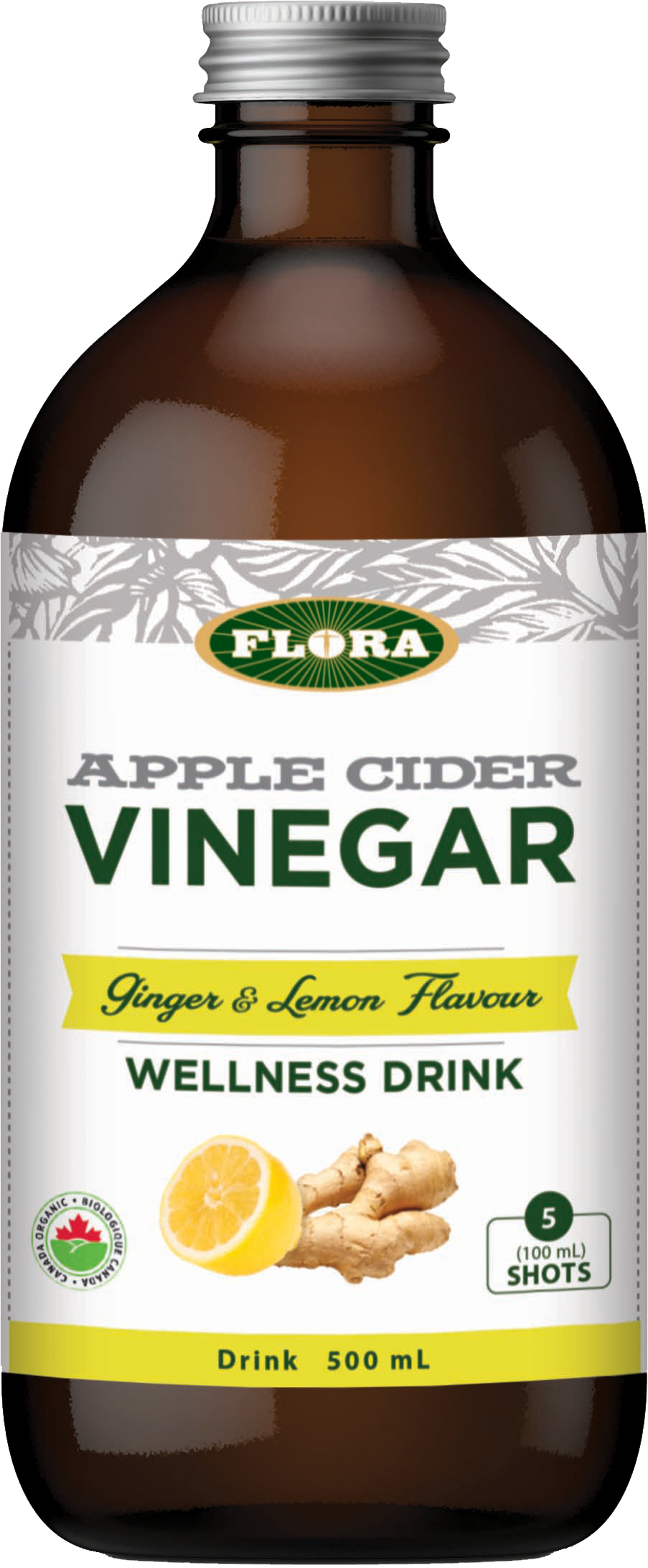 Flora Apple Cider Vinegar Wellness Shot Ginger + Lemon 500ml