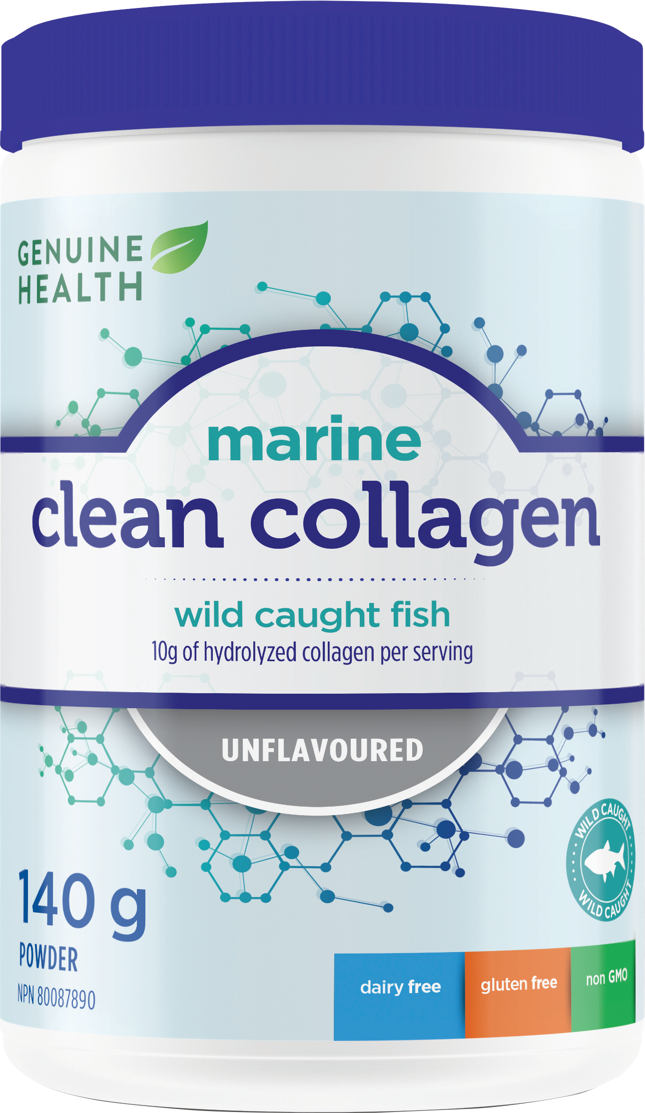 Genuine Health Marine Clean Collagen Unflavoured 140g