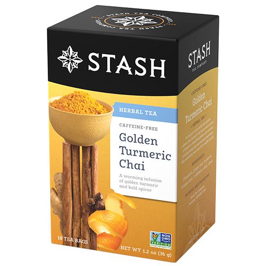 Stash Organic Golden Turmeric Chai Tea 18 Teabags