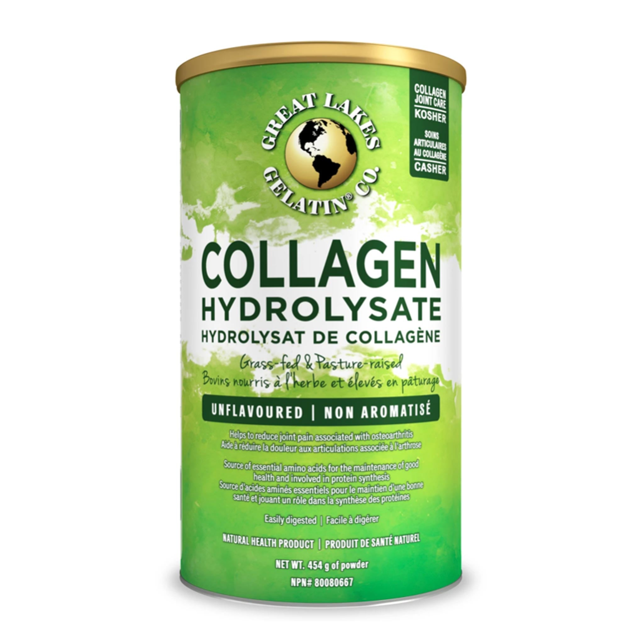 Great Lakes Collagen Hydrolysate from Grass Fed Beef 454g