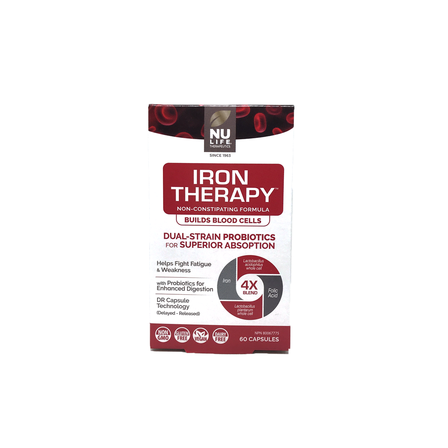 Nu-Life Iron Therapy 60 Vegetarian Capsules
