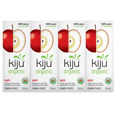 Kiju Organic Apple Juice 4X200ml