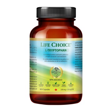 Life Choice L-Tryptophan 220mg + Vitamin B-6 50mg 90 Vegetarian Capsules