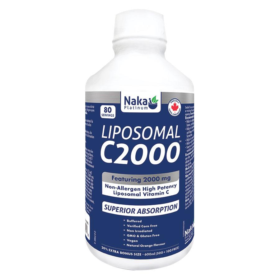 Naka Platinum Liposomal Vitamin C2000 600ml (Discontinued, substitute with 750ml size)