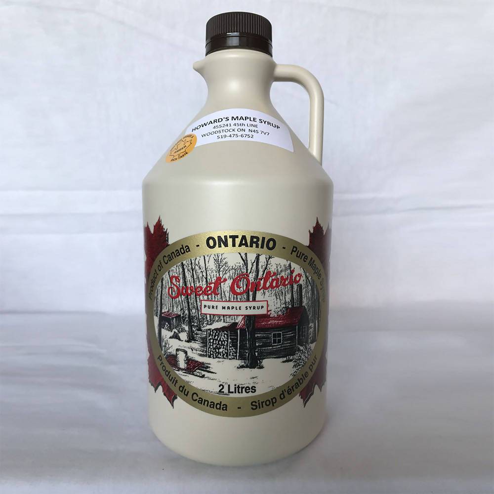 Howard's Amber Maple Syrup 2L Jug