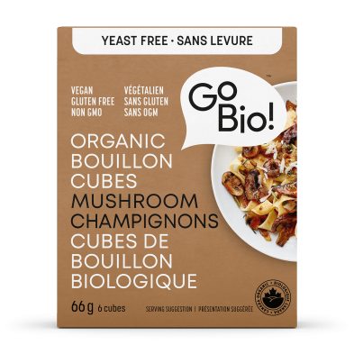 GoBio Organic Bouillon Cubes Mushroom 66g