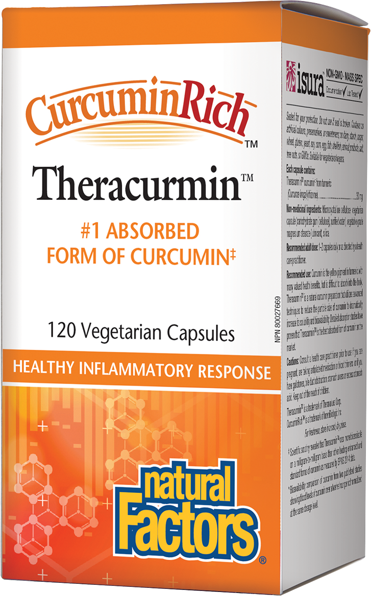Natural Factors CurcuminRich Theracurmin 30mg 120 Vegetarian Capsules