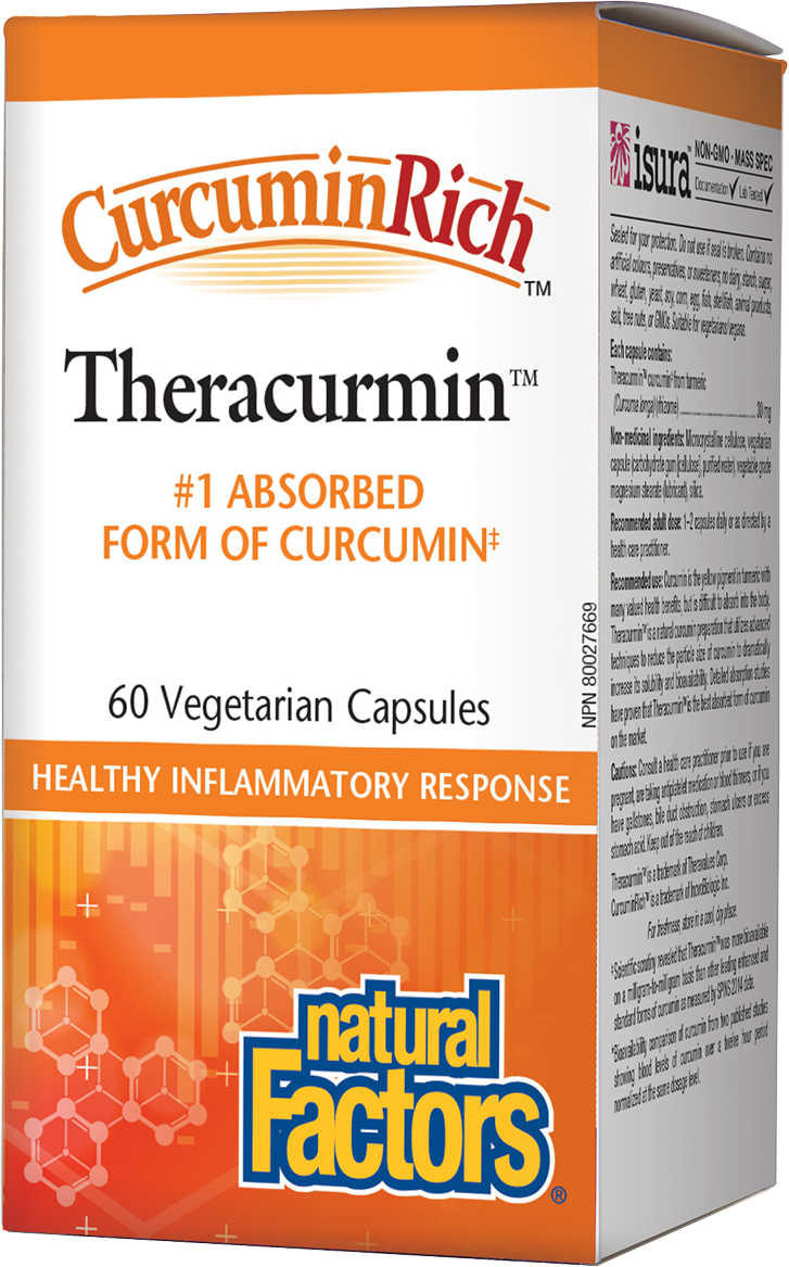 Natural Factors CurcuminRich Theracurmin 30mg 60 Vegetarian Capsules
