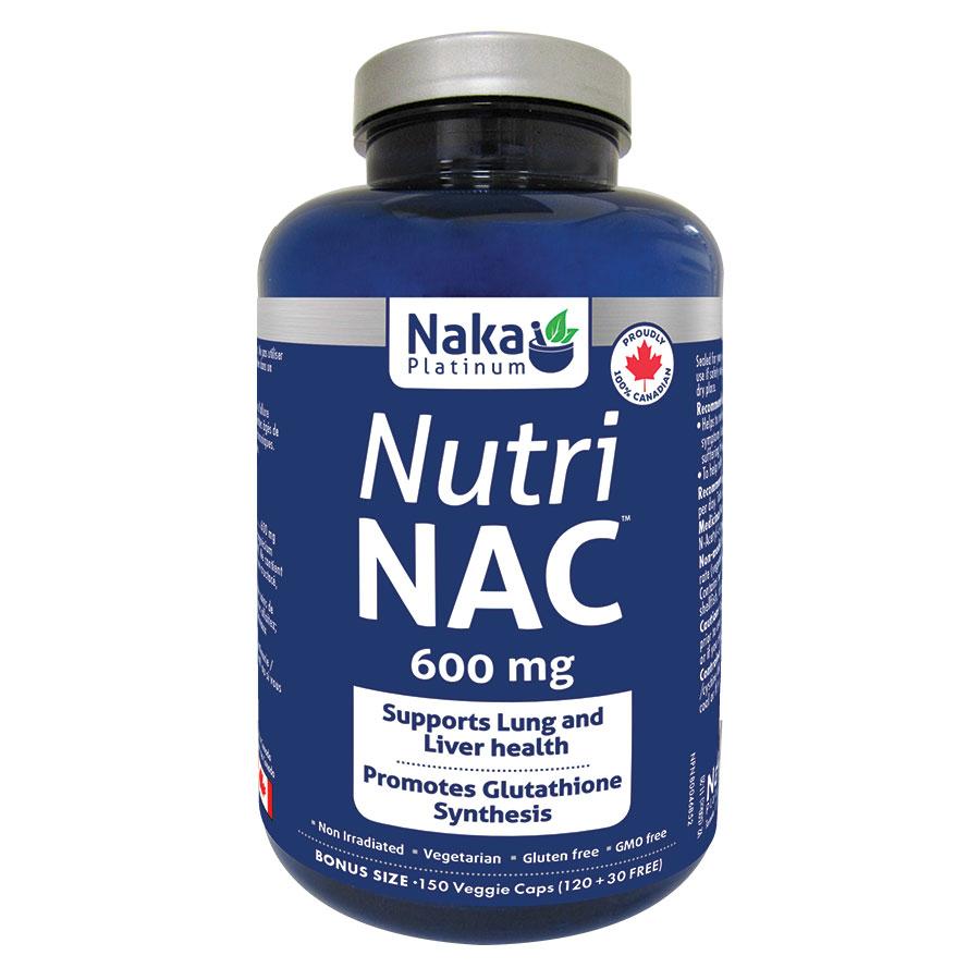 Naka Platinum Nutri NAC 600mg 150 Vegetarian Capsules
