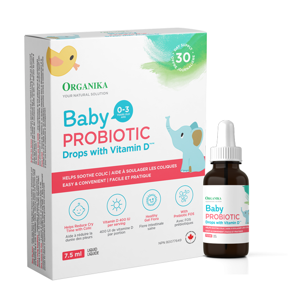 Organika Baby Probiotic Drops with Vitamin D 7.5mL