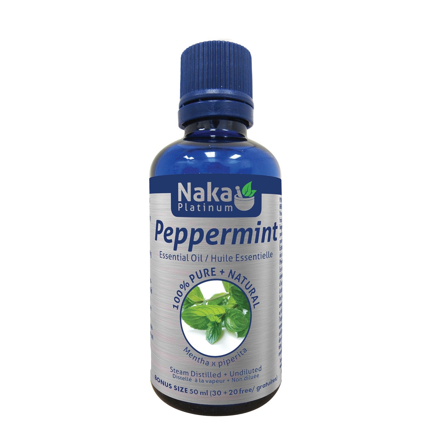 Naka Platinum Peppermint Essential Oil 50ml Bonus Size