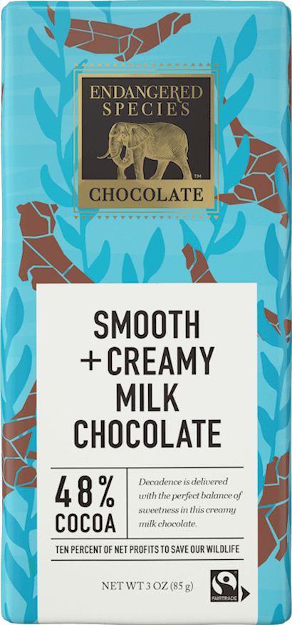 Endangered Species Smooth & Creamy 48% Milk Chocolate 85g