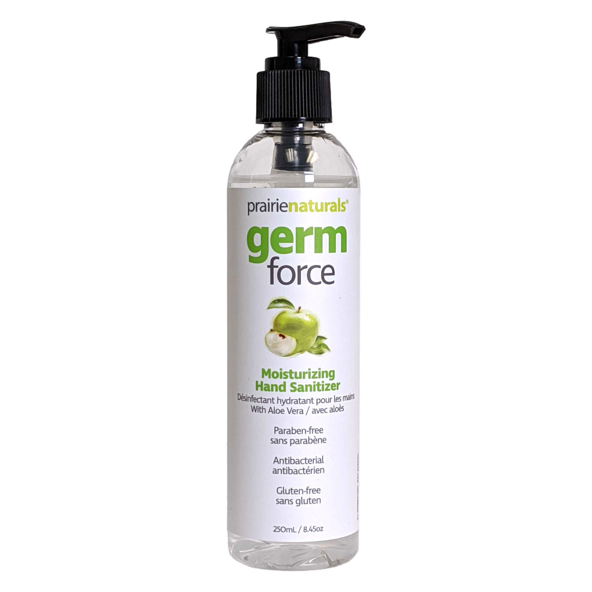 Prairie Naturals Germ-Force Hand Sanitizer Green Apple 250ml