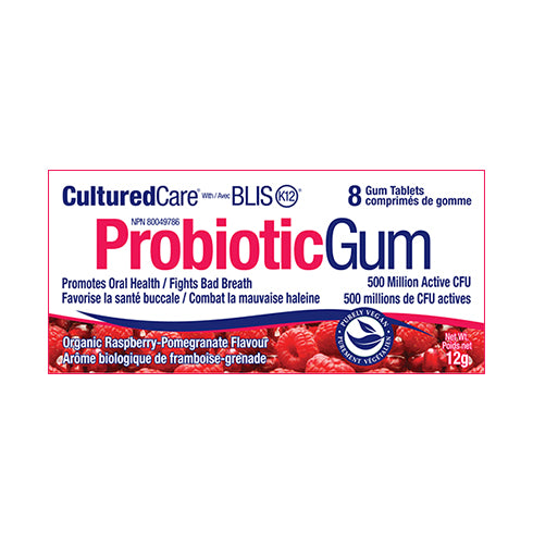 Prairie Naturals Probiotic Gum With BLIS-K12 Raspberry