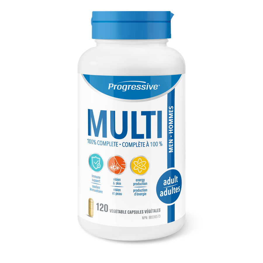 Progressive Multivitamin Adult Men 120 Capsules