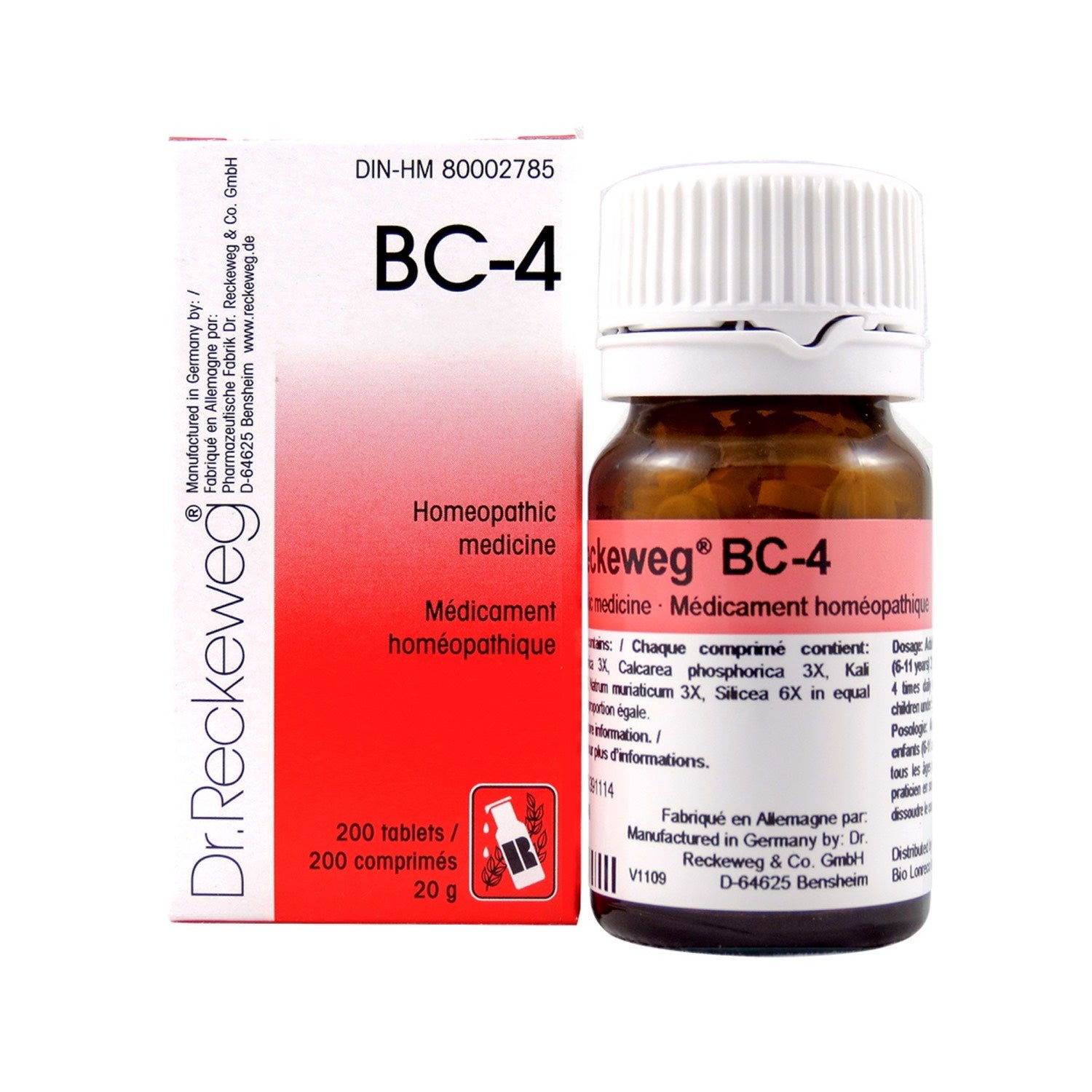 Dr. Reckeweg BC-04 200 Tablets 20g