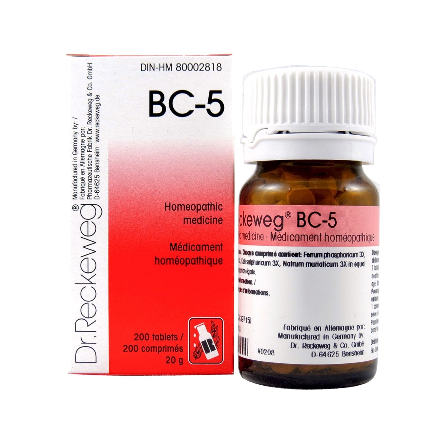 Dr. Reckeweg BC-05 200 Tablets 20g