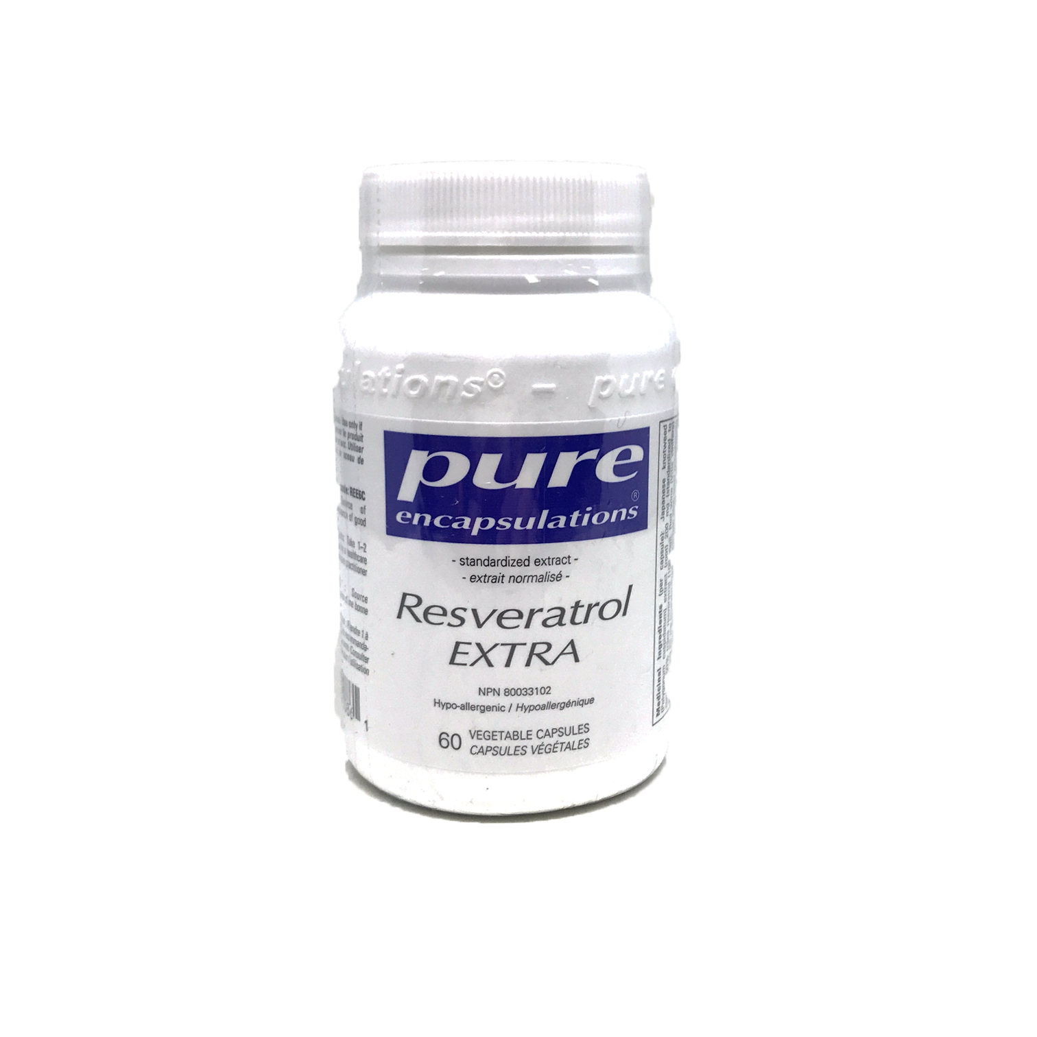 Pure Encapsulations Resveratrol Extra 60 Vegetarian Capsules