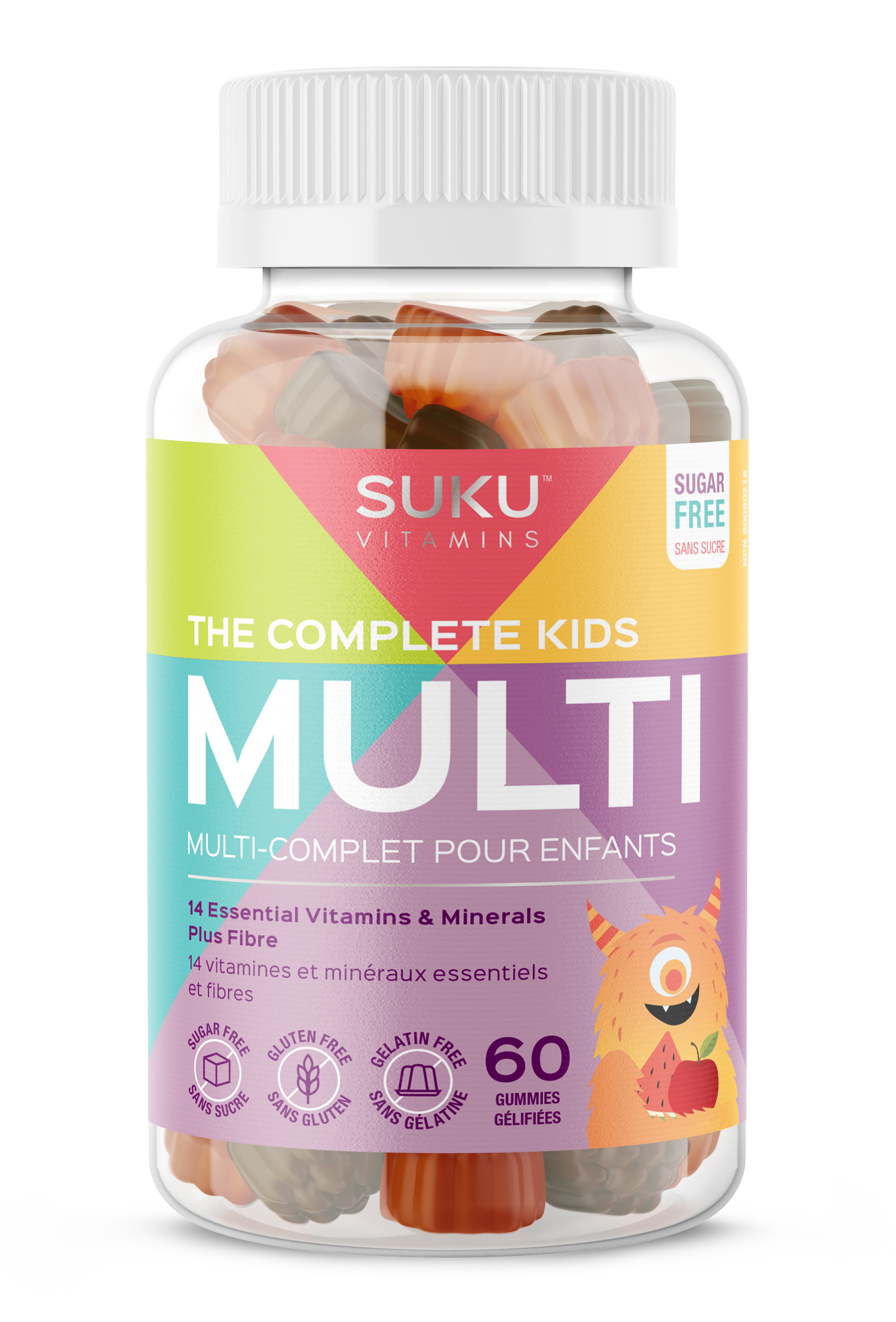 SUKU The Complete Kids Multi 60 Gummies