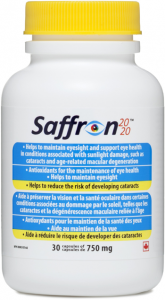 Saffron 2020 750mg 30 Vegetarian Capsules — Inside U