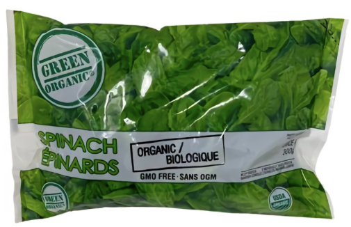 Green Organic Frozen Spinach 300g