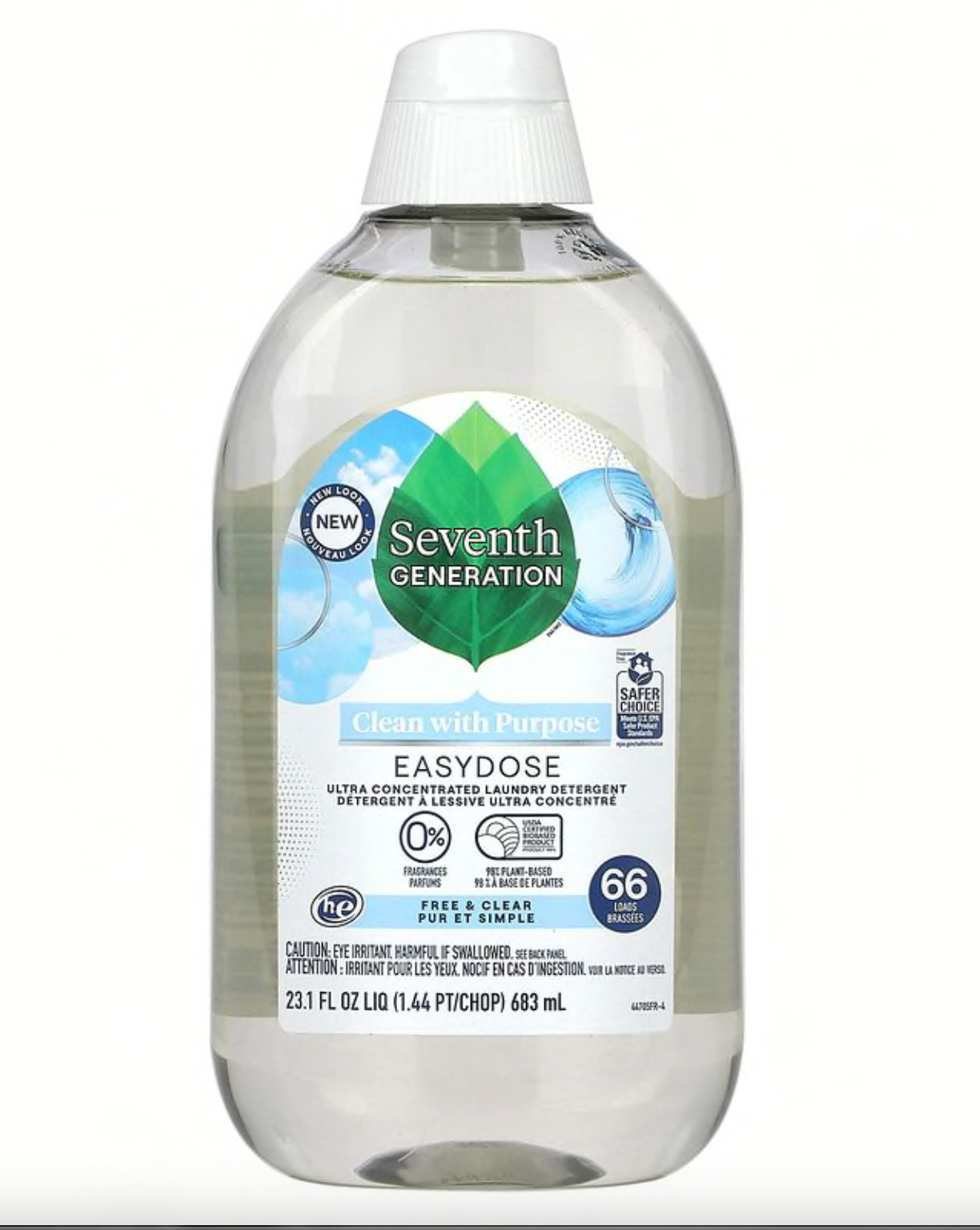Seventh Generation EasyDose Ultra Concentrated Laundry Detergent 66 Loads 683ml (Discontinued)