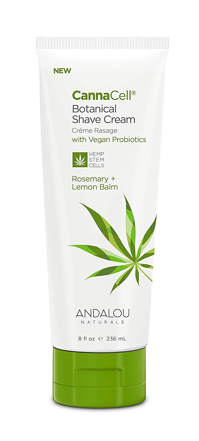 Andalou CannaCell Botanical Shave Cream Rosemary + Lemon Balm 236ml