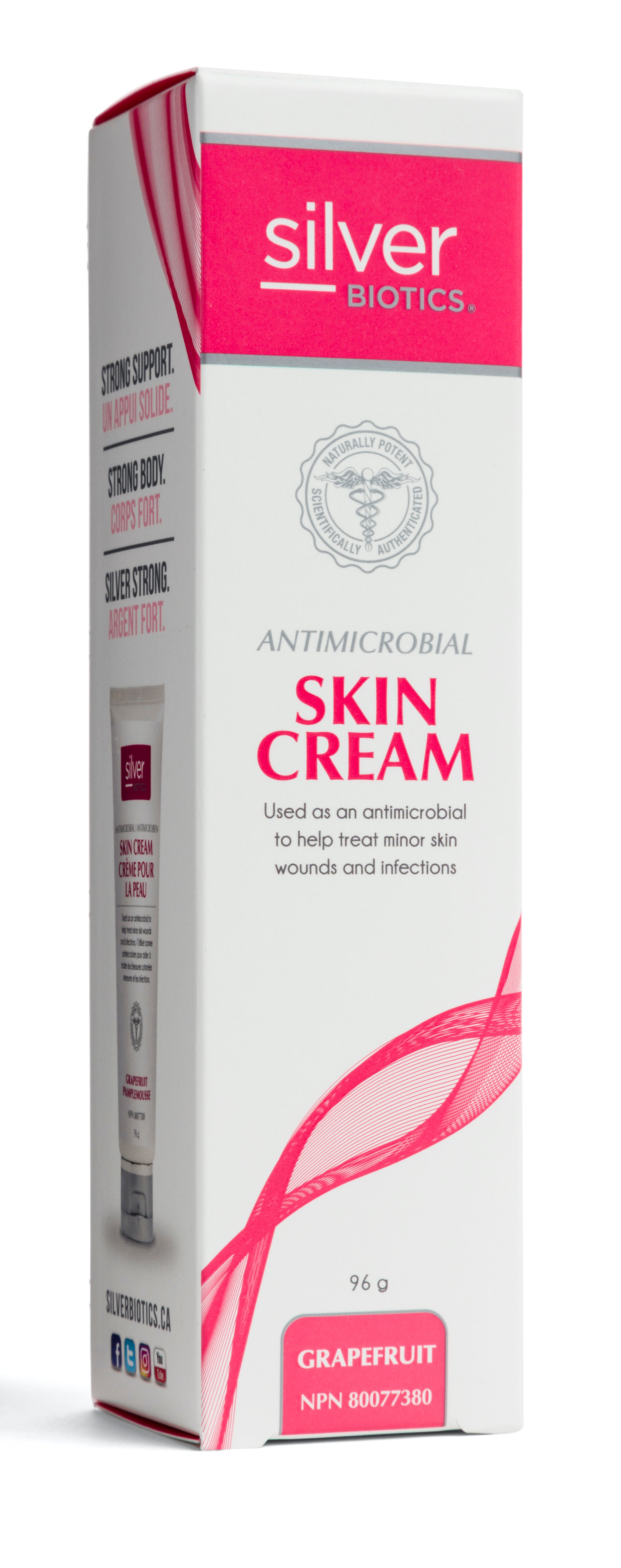 Silver Biotics Antimicrobial Skin Cream Grapefruit 96g