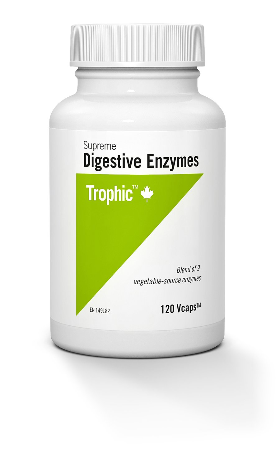 Trophic Supreme Digestive Enzymes 120 Vegetarian Capsules