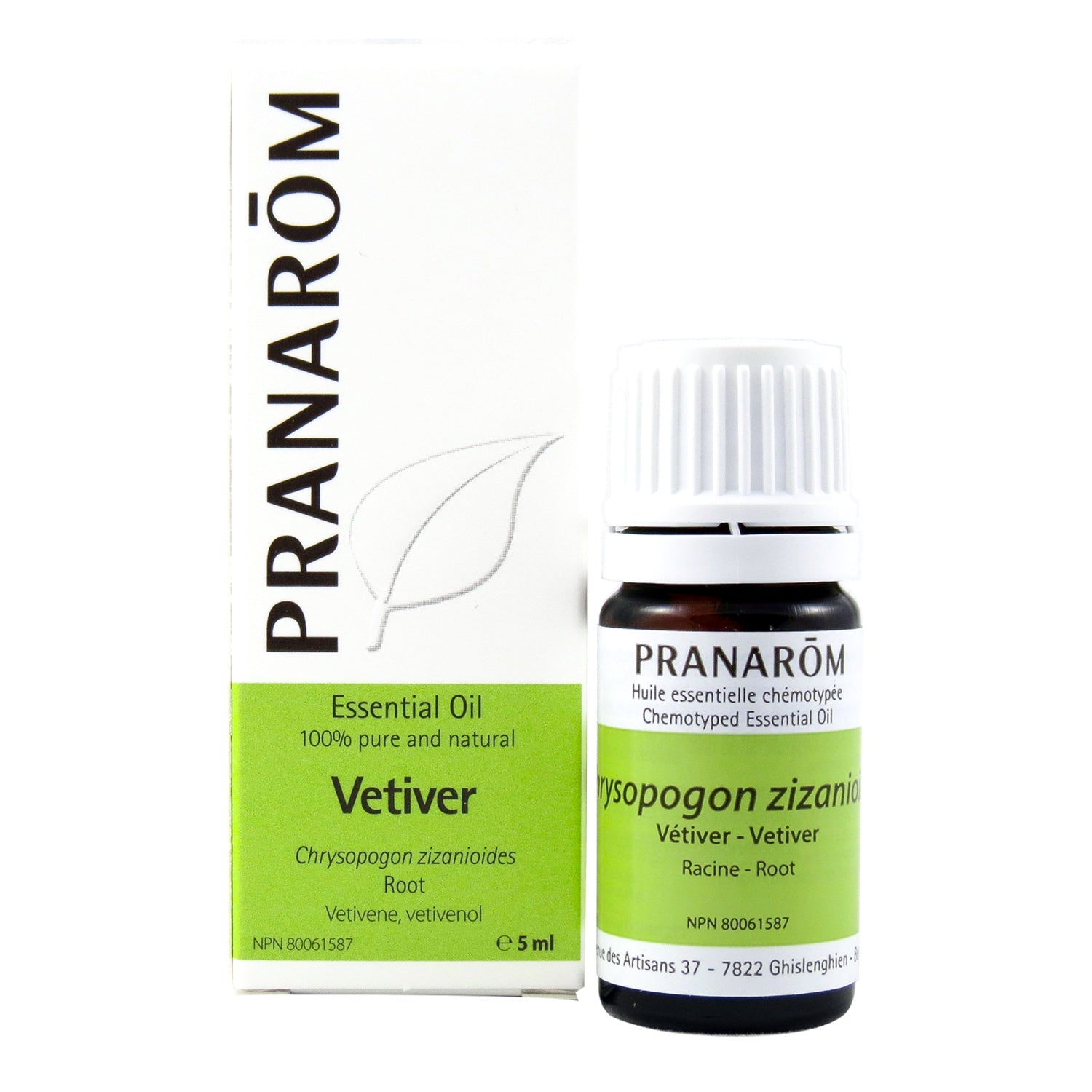 Pranarom Vetiver 100% Pure Essential Oil 5ml