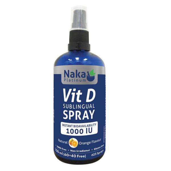 Naka Platinum Vitamin D Sublingual Spray 1000IU 100mL