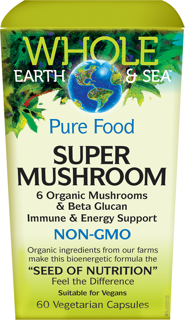 Whole Earth & Sea Super Mushroom 60 Vegetarian Capsules