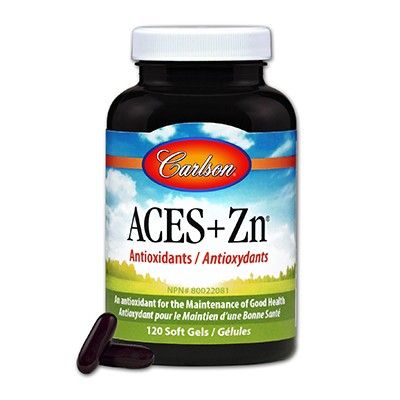 Carlson Aces + Zn Antioxidants 120 Softgels