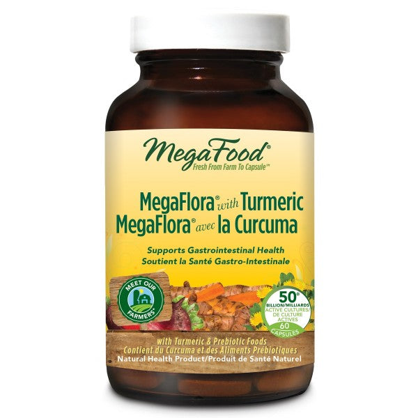 MegaFood Megaflora with Turmeric 60 Capsules