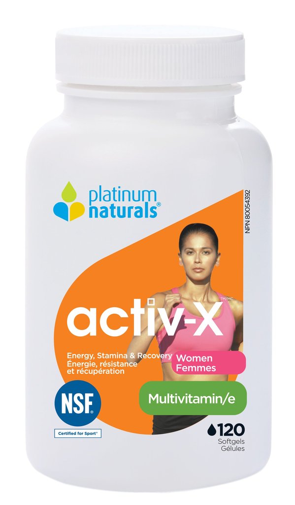 Platinum Naturals Active-X Multivitamin For Women 120 Softgels