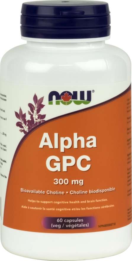 NOW Alpha GPC 60 Vegetarian Capsules