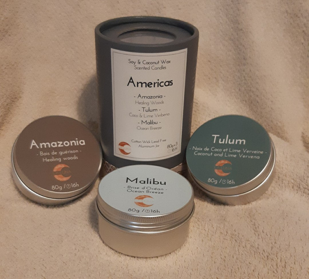 La Luna Americas Discovery Candle Kit 3 x 80gr