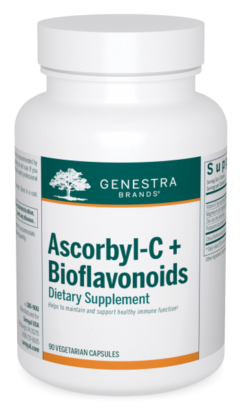 Genestra Ascorbyl-C + Bioflavanoids 90 Vegetarian Capsules