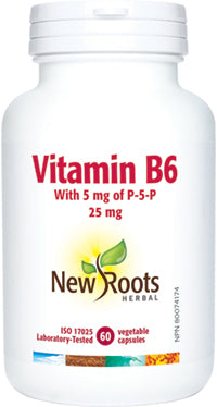 New Roots Vitamin B6 25mg 60 Capsules