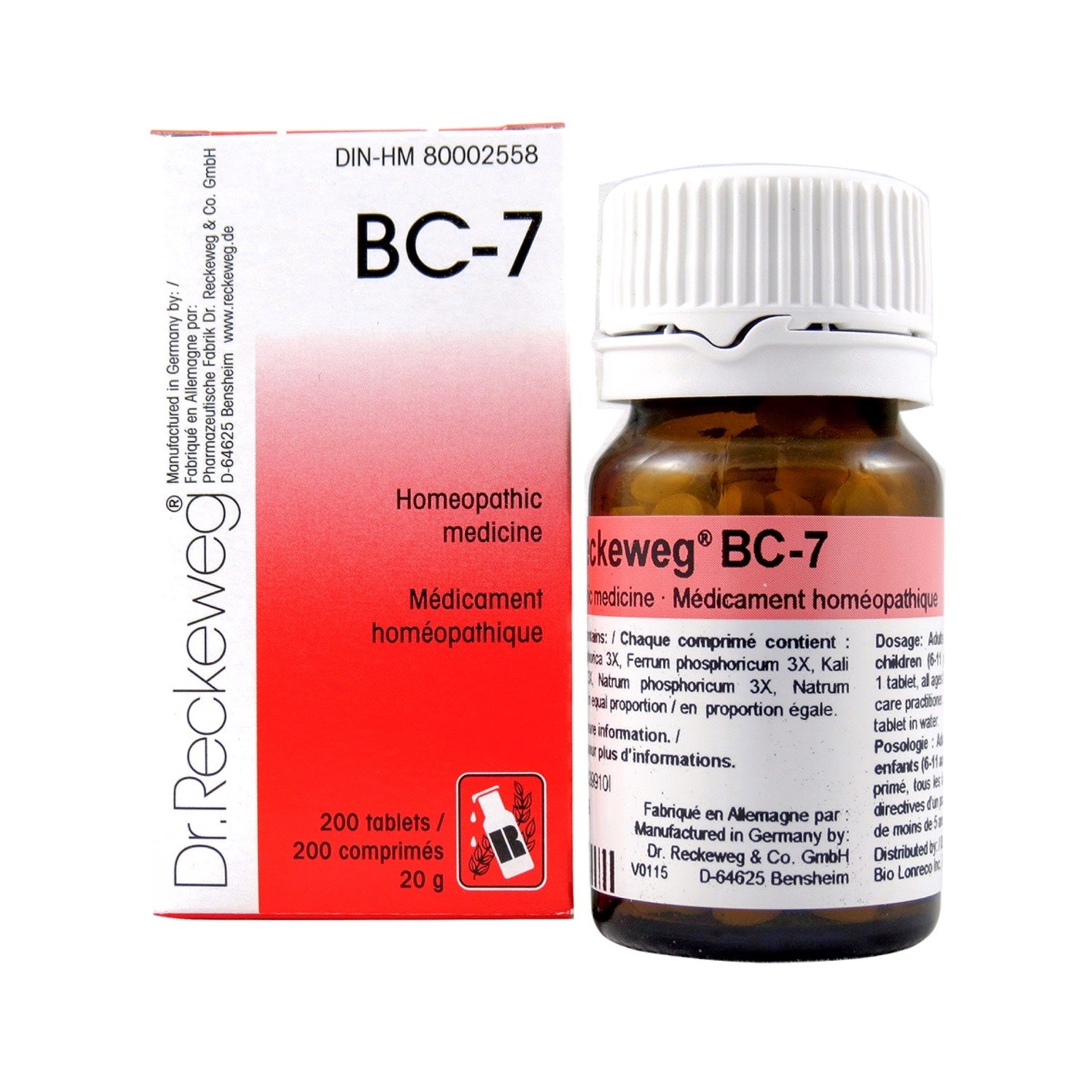 Dr. Reckeweg BC-07 200 Tablets 20g