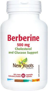 New Roots Berberine 500mg 60 Vegetarian Capsules
